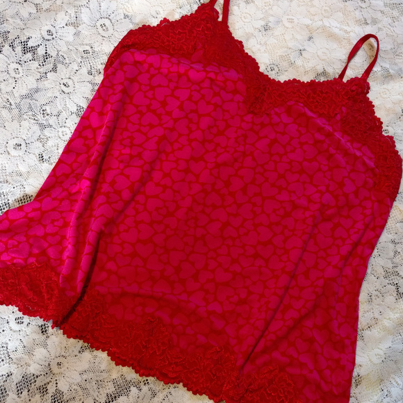 Lane Bryant Tops - Lane Bryant Heart Lace Cami Sz. 18/20
